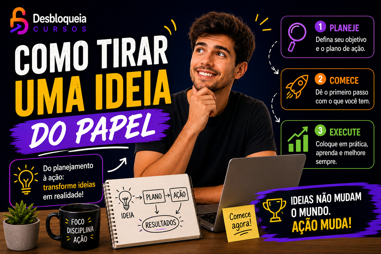 Como tirar uma ideia do papel