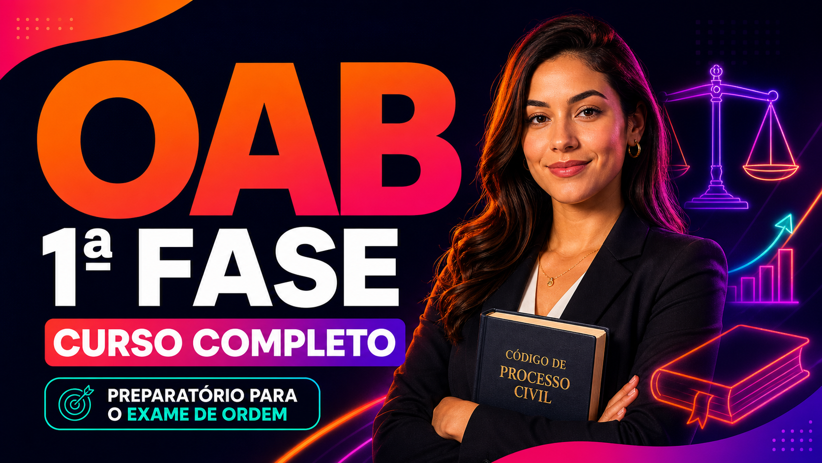 OAB 1ª Fase Completo: curso preparatório para o Exame de Ordem